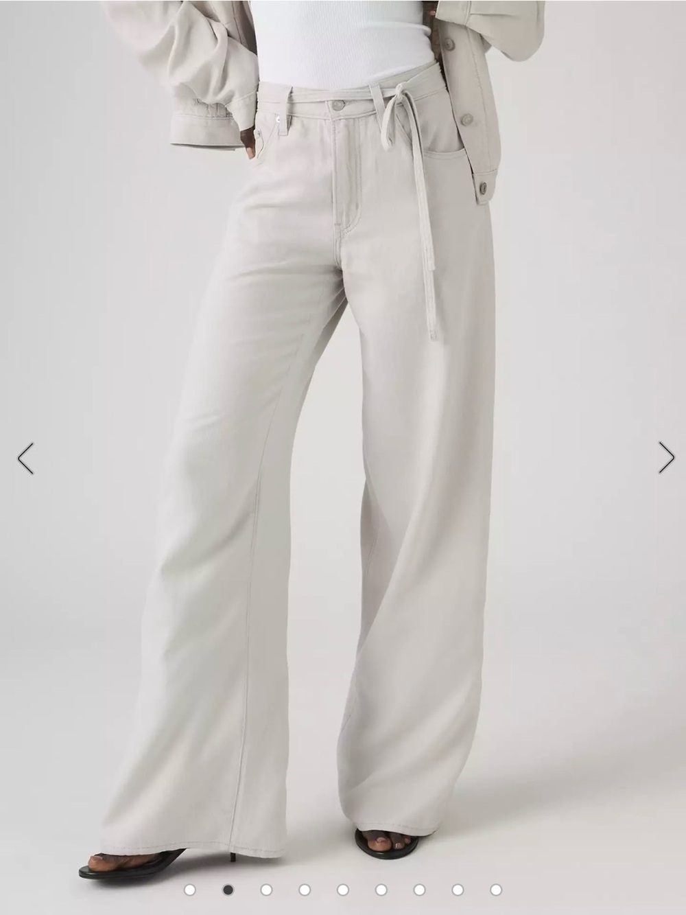 LEVI’S XL BAGGY STRAIGHT LINEN BLEND WOMEN'S PANTS (size waist 25, length 29) - Picture 2 of 12